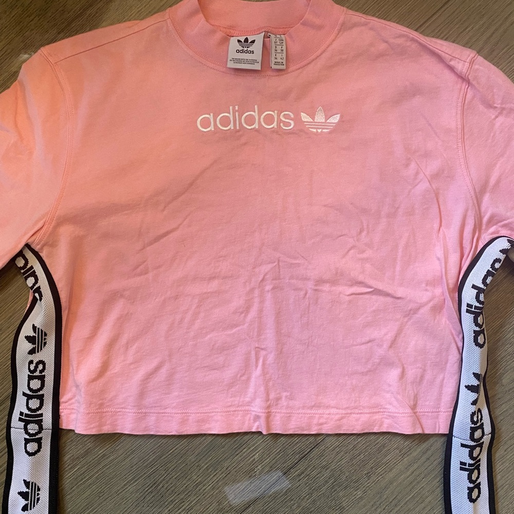 Cropped Pink Adidas Long Sleeve